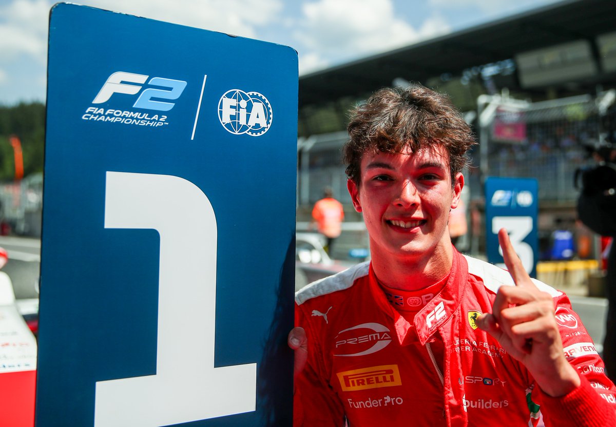 Formula2's tweet image. The Bear is back! 🐻

@OllieBearman took a dominant and well-deserved win in the Spielberg Sprint 🙌

#F2 #AustrianGP
