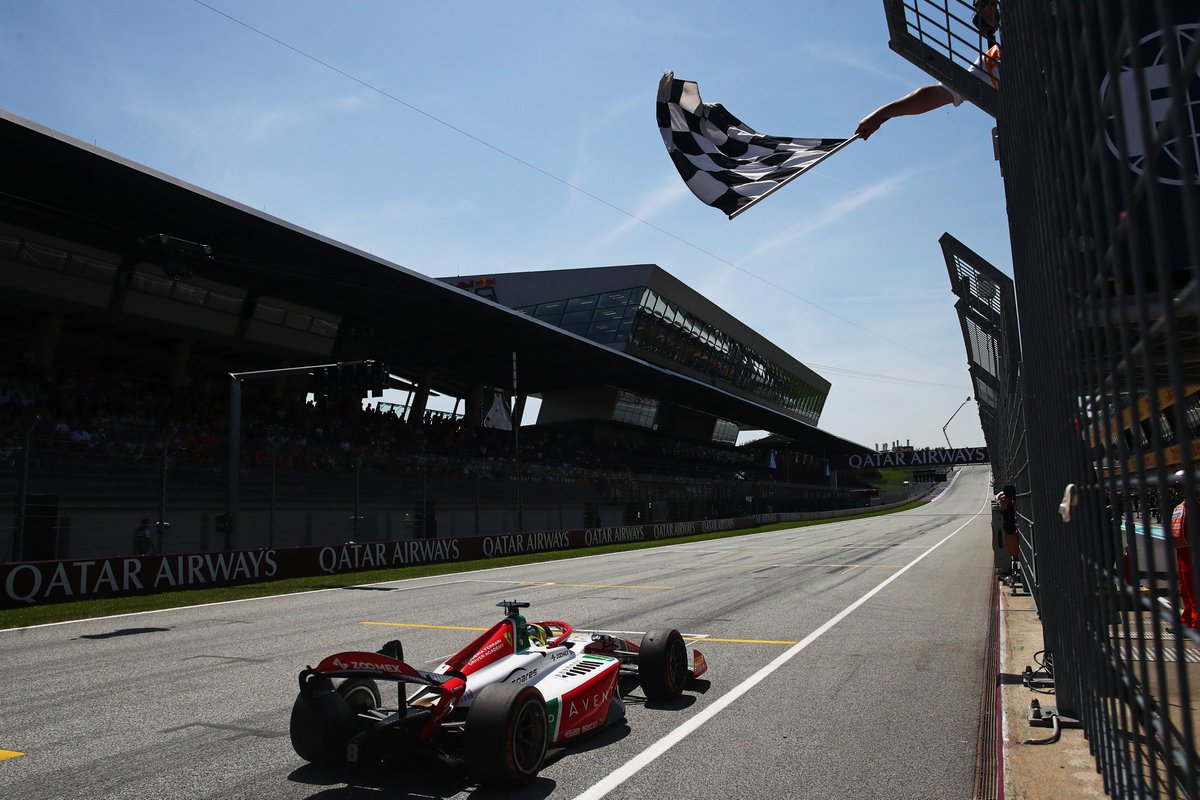 Formula2's tweet image. The Bear is back! 🐻

@OllieBearman took a dominant and well-deserved win in the Spielberg Sprint 🙌

#F2 #AustrianGP