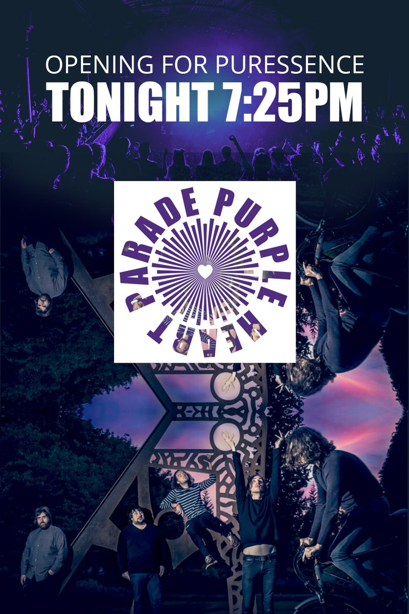 PURPLE HEART PARADE
TONIGHT 7:25PM

OPENING FOR PURESSENCE

I'm as excited to see Purple Heart Parade tonight at Albert Hall as I am for Puressence. Sublimely psychedelic &amp; heartwarmingly pure; do not miss them.

Have a beautiful night💜💜💜

#Puressence <a href="/StePurpleHeart/">Ste Purple Heart</a> <a href="/mallster/">Kaz</a>