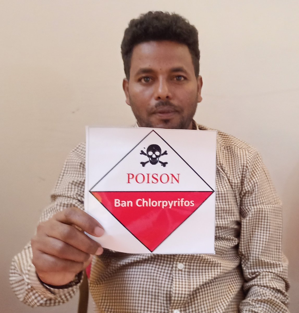 📌#BanChlorpyrifos in #Ethiopia
=====================
Chlorypyrifos; known for its acute toxicity is widely used in Ethiopia. It causes adverse impacts on cognitive development in children, causes liver and Kidney damage. Banned in 39 countries but still being used in #Ethiopia.