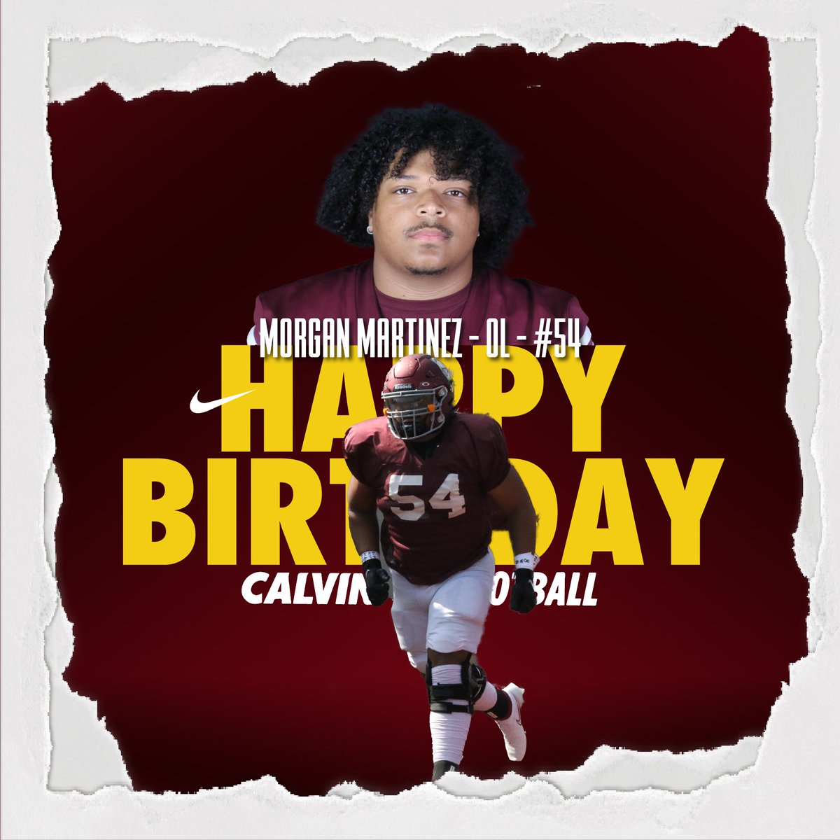 CalvinKnightsFB's tweet photo. Happy Birthday Morgan! #GoKnights ⚔️🏈 https://t.co/GT3bCbzOmS