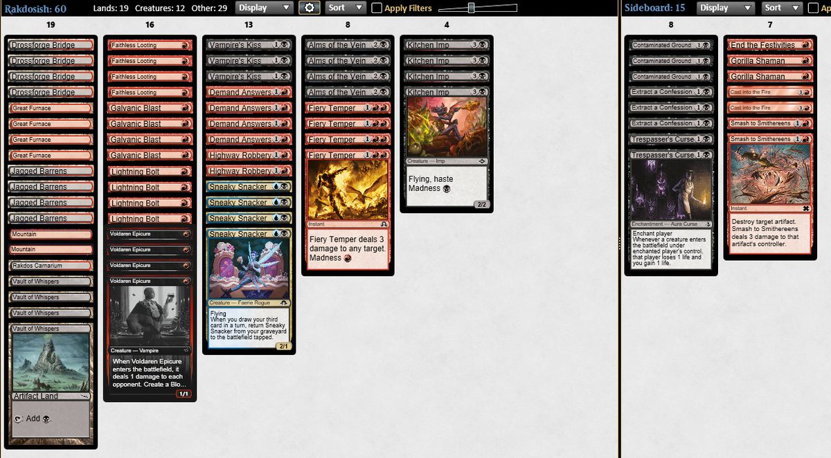 Discarding fliers for value and tempoing our opponents out in a format starting with P...

That's right, we are playing Rakdos in Pauper <a href="/Mana_Traders/">ManaTraders</a> !

twitch.tv/ekerossmtg