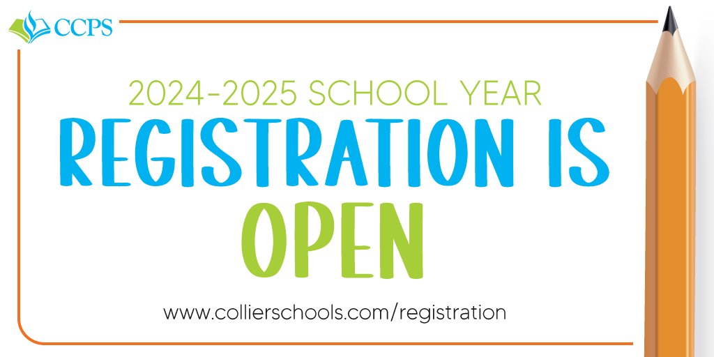 IMPORTANT: If you just moved to Collier Co &amp; need to register a child for school, start getting your paperwork in order &amp; submit by July 15. A list of required documents &amp; a step-by-step guide may be found on the following page: collierschools.com/registration. Thank you!