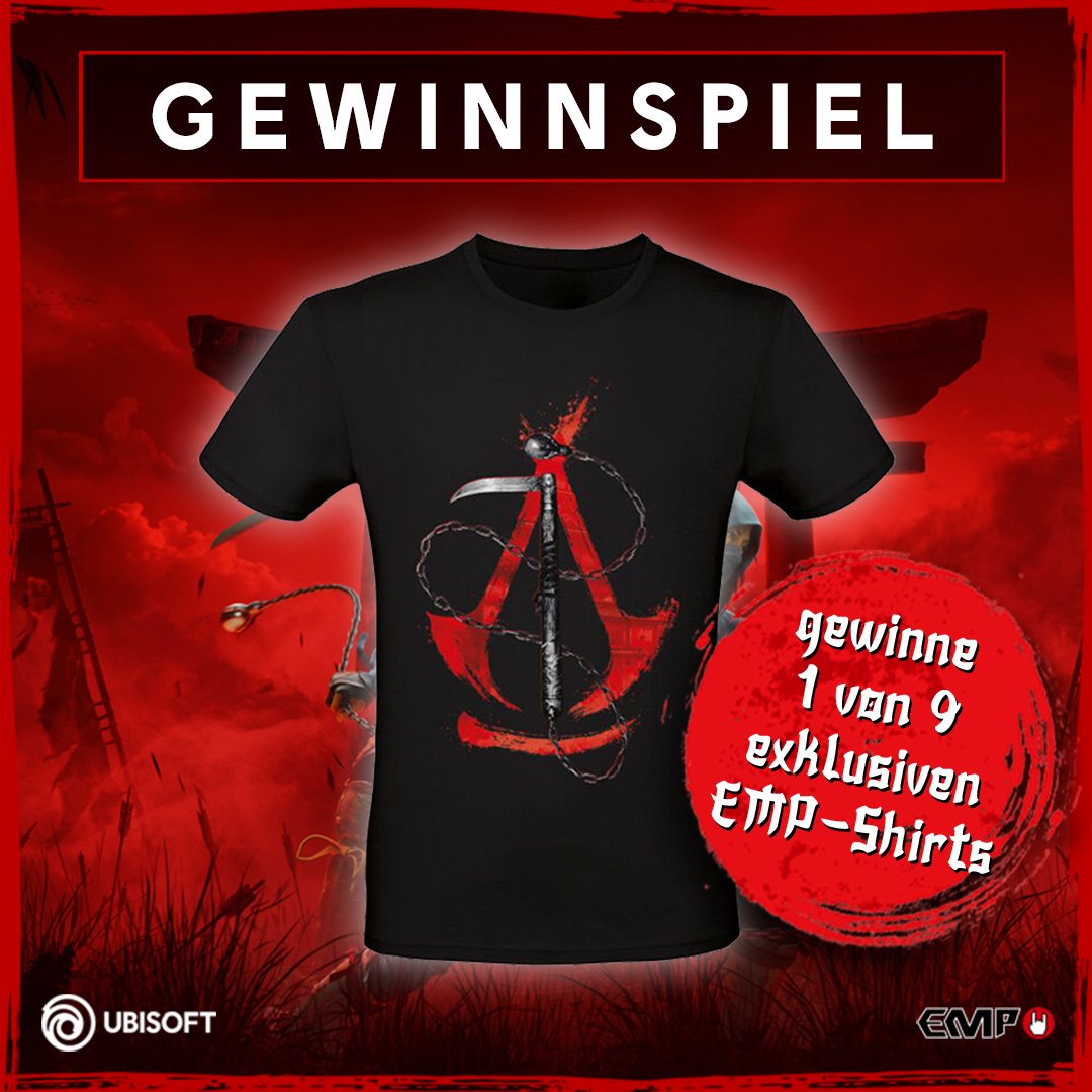 UbisoftDE's tweet image. 🔥 GEWINNSPIEL 🔥

Werdet mit diesen brandneuen Shirts von @emp_liveloud zu den Schatten, die dem Licht dienen! Wir verlosen wir insgesamt 9 Stück der exklusiven Shirts im Assassins’s Creed Shadows Design. Und so nehmt ihr am Gewinnspiel teil: