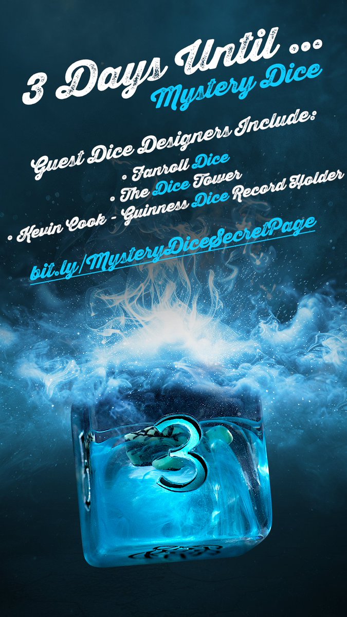 collins957's tweet photo. https://t.co/yRyvfR46e0
@thedicetower
@EvilGeniusGames
@FanRollDice
@SmirkandDagger
@Lynnvander
@IndieGameAllies
#JoinTheCountdown #dnddice #dice #rpgdice #diceset https://t.co/TvdKYegR5p