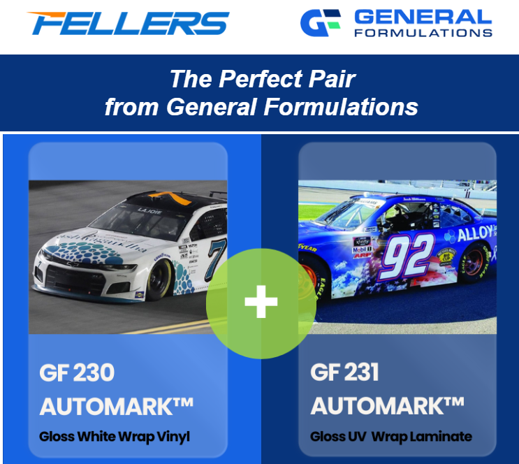 ffellers's tweet image. Looking for a wrap vinyl and overlaminate that are meant to be? These two popular products from @general_formulations are the perfect pair 💙

Shop now at Fellers.com/General-Formul…

#GeneralFormulations #Fellers #AutoMark #GF230 #GF231