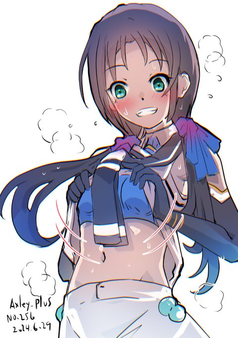 ほかほか涼風「ふぅ～、一休みするぅ?」 #艦これ版深夜の真剣お絵描き60分一本勝負 #艦これ版真剣お絵描き60分一本勝負_20240629