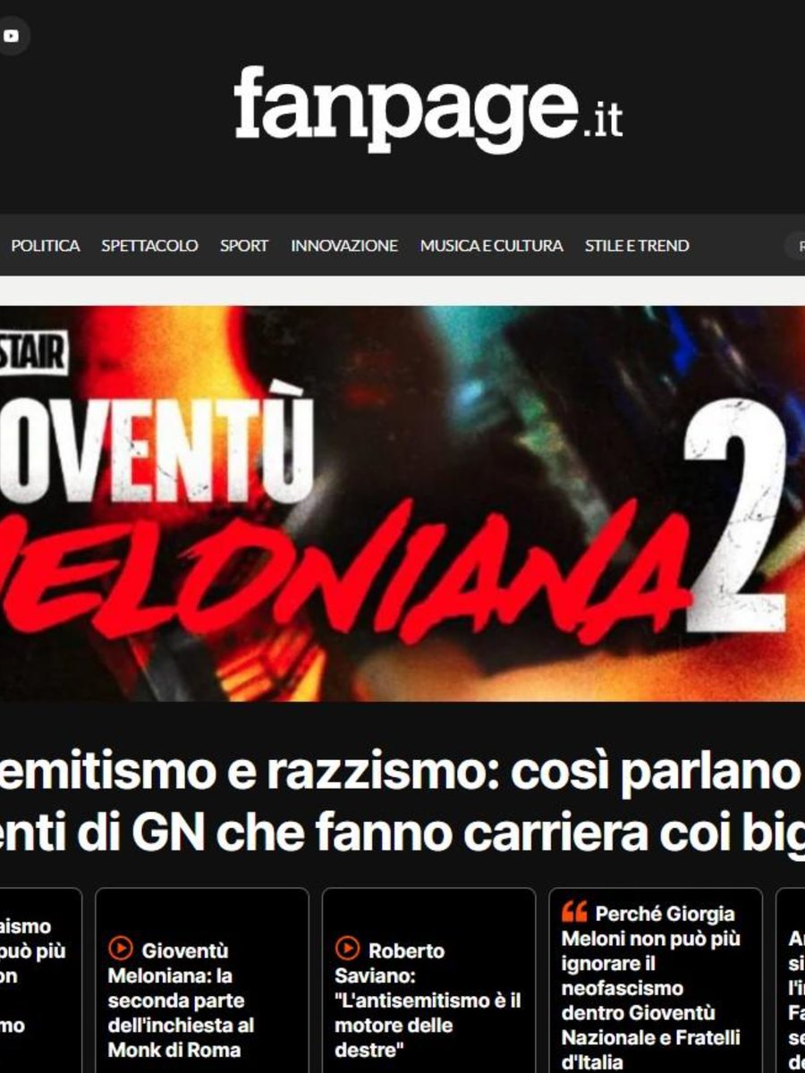 SenatoreF's tweet photo. #GioventùMeloniana
Ma cosa devono condannare 
#meloni di regime sono questa cloaca  di fascisti #Pace #Segnini #donzelli 
scoperti ora attaccano @fanpage che li ha smascherati nei covi
Un reportage da
#resistenza antifascista a salvaguardia #democrazia

#Meloni_è_poca_cosa https://t.co/ExBJHKd2Ye
