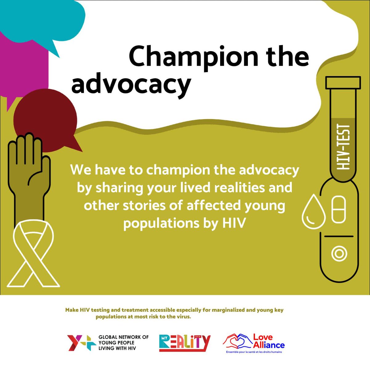 youngandalivetz's tweet photo. Through the #MyRealityCampaign we have to champion the advocacy by sharing your lived realities and other stories of affected young populations by HIV #ShareYourStories #Advocacy #HIV https://t.co/FWxUKZxtmf