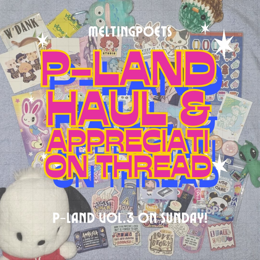 meltingpoets's tweet photo. P-land haul, freebies, appreciation post and story time

× a thread by me ×
#plandvol3 https://t.co/Je1jZD8w7X