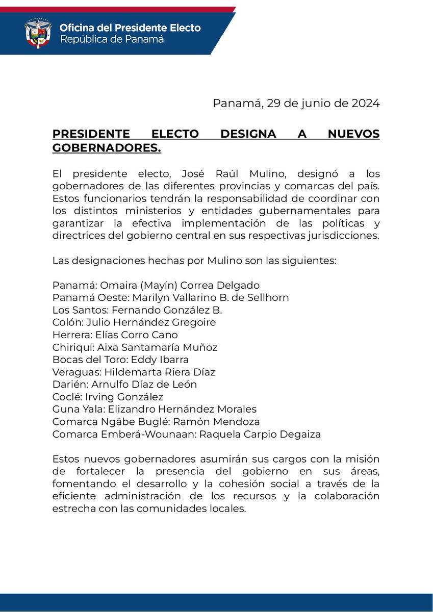 EMorgan05's tweet photo. Marilyn Vallarino va a nombrar a la parentela en esa gobernación. Es la porqueria qué nombra #mulinelli? https://t.co/ILFHSPxC15