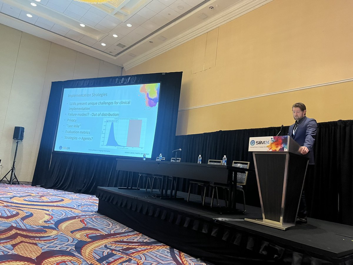 Satvik Tripathi (@satvikt_ai) on Twitter photo A great line up of talks and good wisdom in the morning session on #LLMs in the clinical workflow.
Focusing both on DOs and DONTās of LLM research. #SIIM24
Thanks to <a href="/RafeMcbeth/">Rafe McBeth</a>, <a href="/asset25/">Tessa S. Cook MD PhD CIIP FSIIM FCPP FAAR</a>, and <a href="/DaniaDaye/">Dania Daye, MD PhD</a> for making this is a success! A great line up of talks and good wisdom in the morning session on #LLMs in the clinical workflow.
Focusing both on DOs and DONTās of LLM research. #SIIM24
Thanks to <a href="/RafeMcbeth/">Rafe McBeth</a>, <a href="/asset25/">Tessa S. Cook MD PhD CIIP FSIIM FCPP FAAR</a>, and <a href="/DaniaDaye/">Dania Daye, MD PhD</a> for making this is a success!