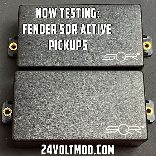 24VoltMod's tweet image. We have received a lot of questions about compatibility with the Fender SQR active pickups. we  will begin testing. Our testing is thorough and will take a little time but we should soon know if they are compatible with the 24 Volt Mod™
Stay tuned for updates.

#24voltmod