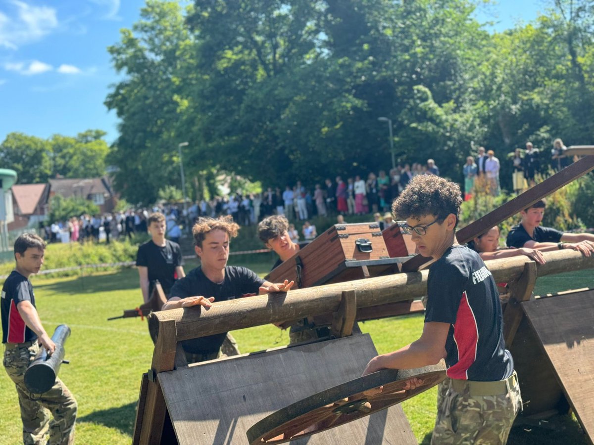 BradfieldCCF's tweet photo. The race is on!  Field Gun action at today’s Commemoration. https://t.co/4qFkXPLufP