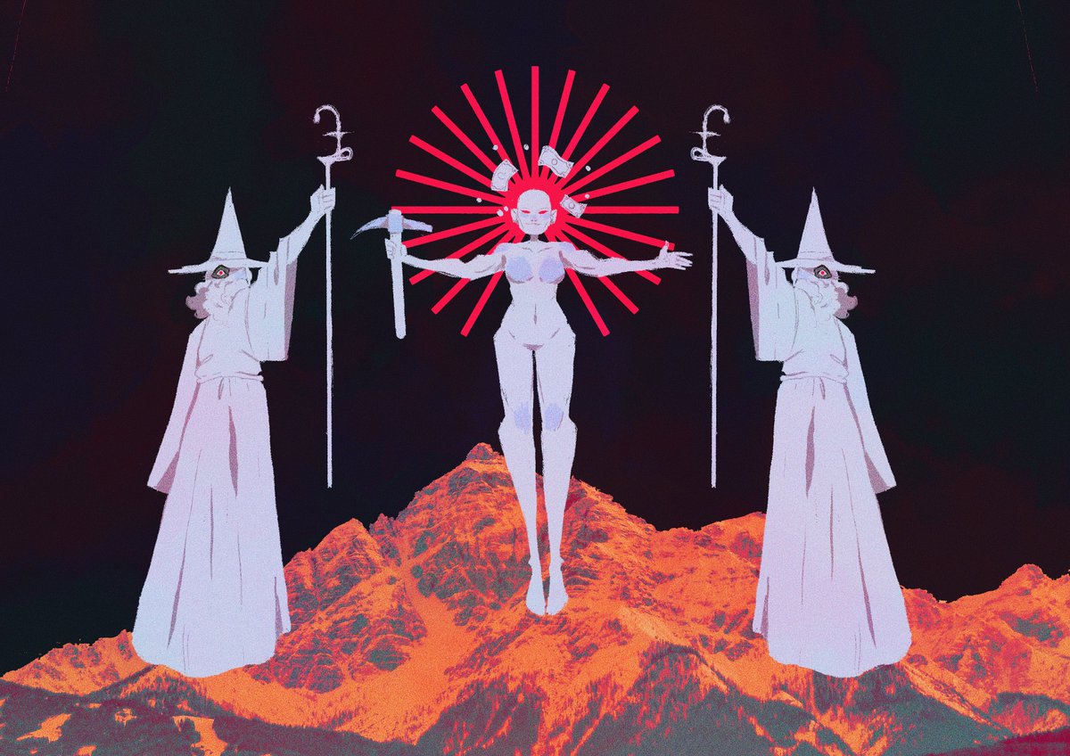 redbymegan's tweet image. "the promise at the top of mountainhead" 

piece that is entirely too late but inspired by the @E_E_ mountainhead tour visuals! #everythingeverything