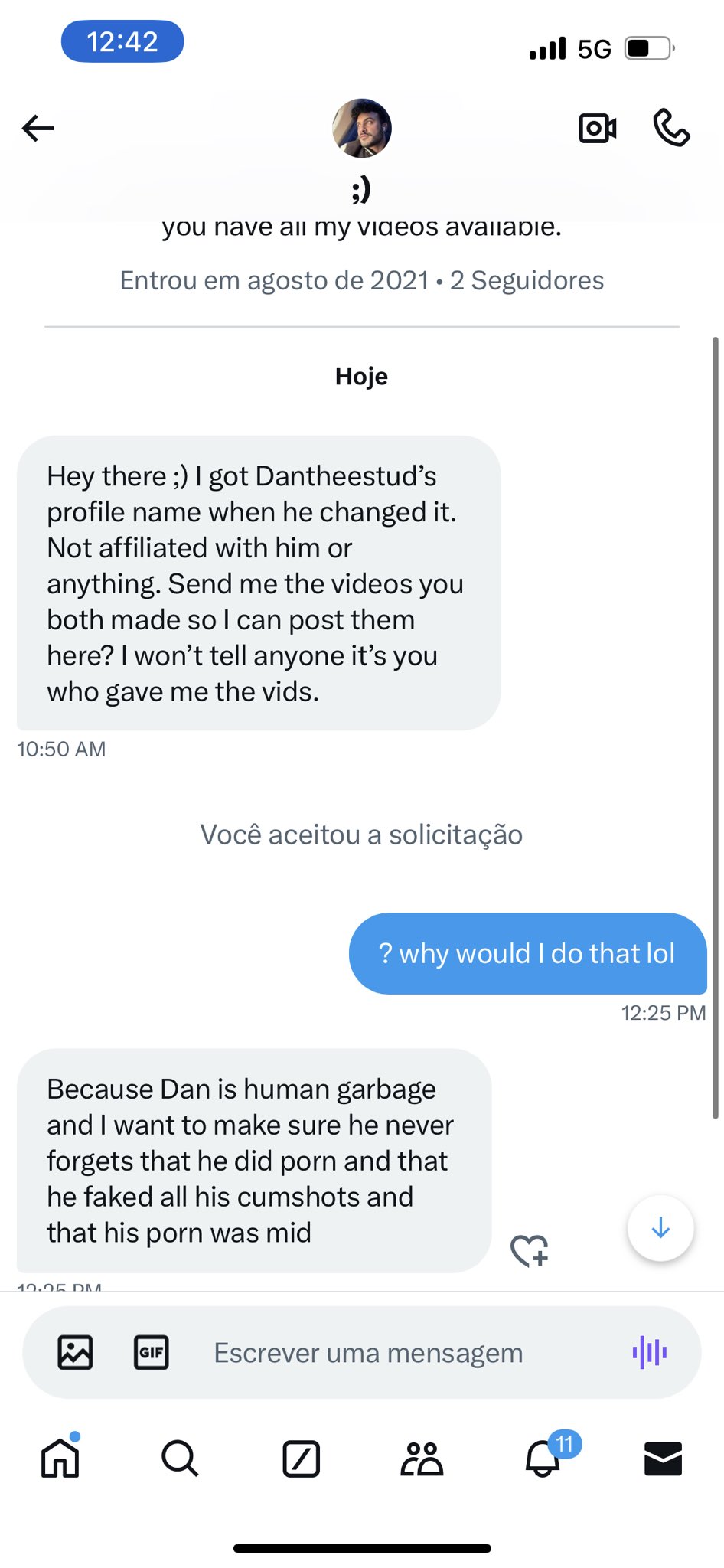 Noah on X: PSA that this is a fake account everyone should block (&  absolutely not send any videos to). Personal feelings about someone are  irrelevant when it comes to this, it *