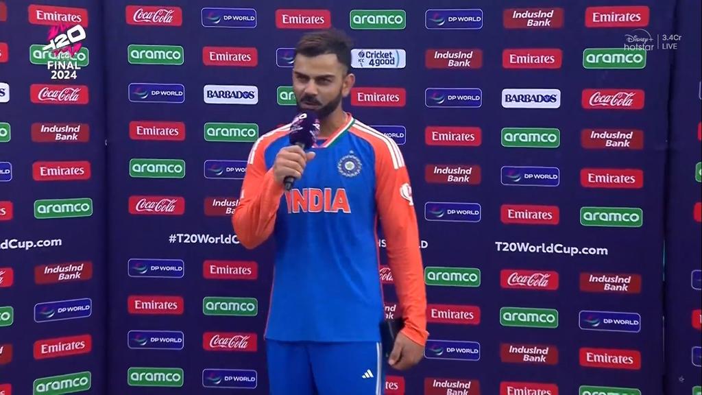 abhitechwizard's tweet image. Virat kohli singned off in style 

He has saved his best for the last match

Take a bow King @imVkohli

#Trending #RohitSharma𓃵 #RohitSharma #RohitShamra #viratkholi #ViratKohli #T20WorldCup2024 #T20IWorldCup #T20WorldCup2024Final #WorldCupFinal #worldcup2024