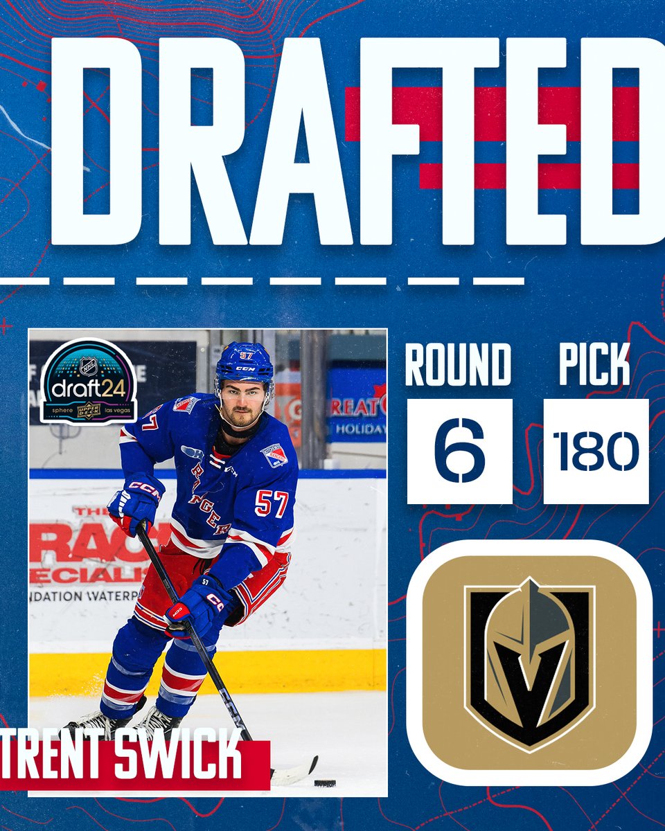 OHLRangers's tweet photo. SWICKY TO VEGAS!!

#BattleBuilt | #NHLDraft https://t.co/rzAbgytYkt