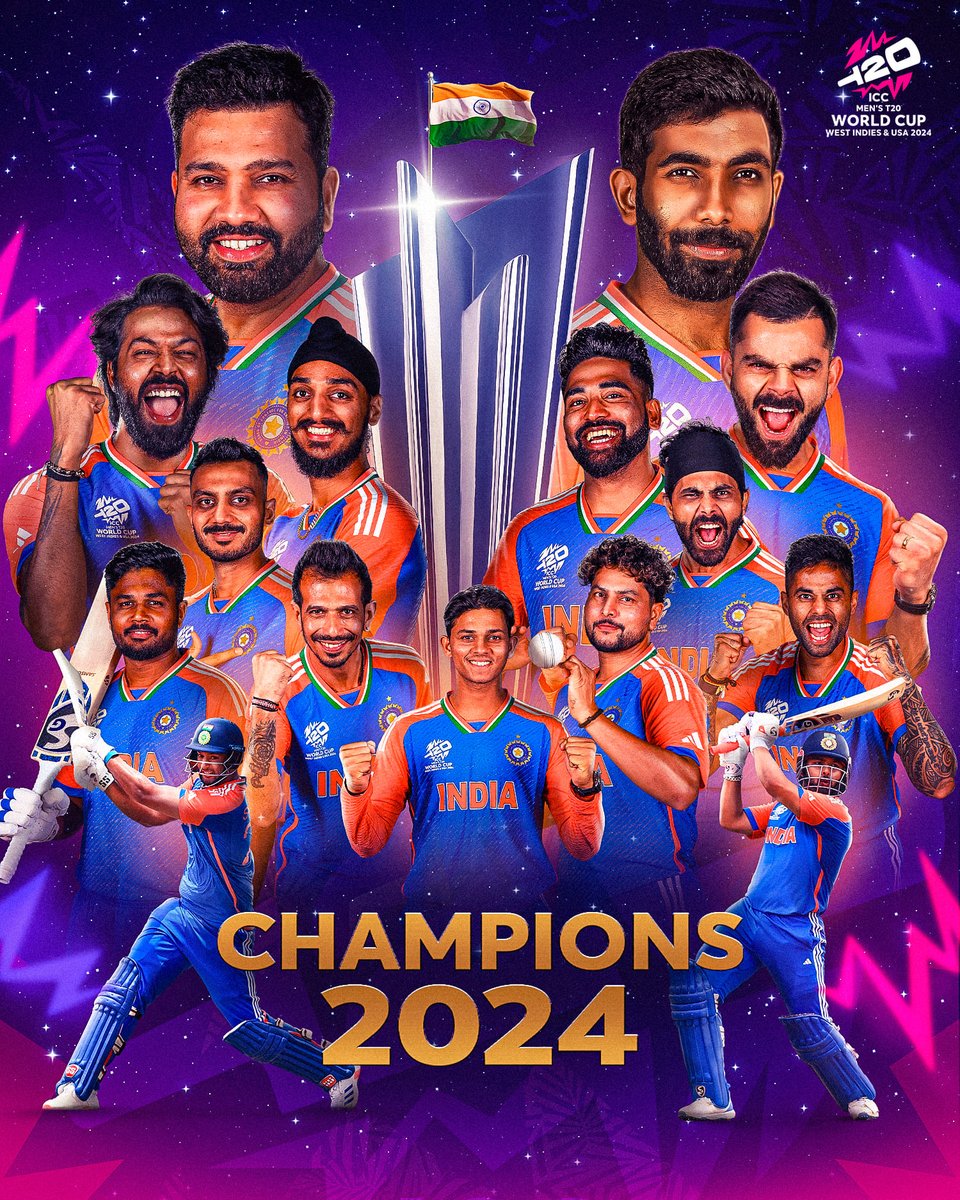 KumarJnb's tweet image. My heartiest congratulations to Team India for winning the T20 World Cup. Well done, Team India! We are proud of you!