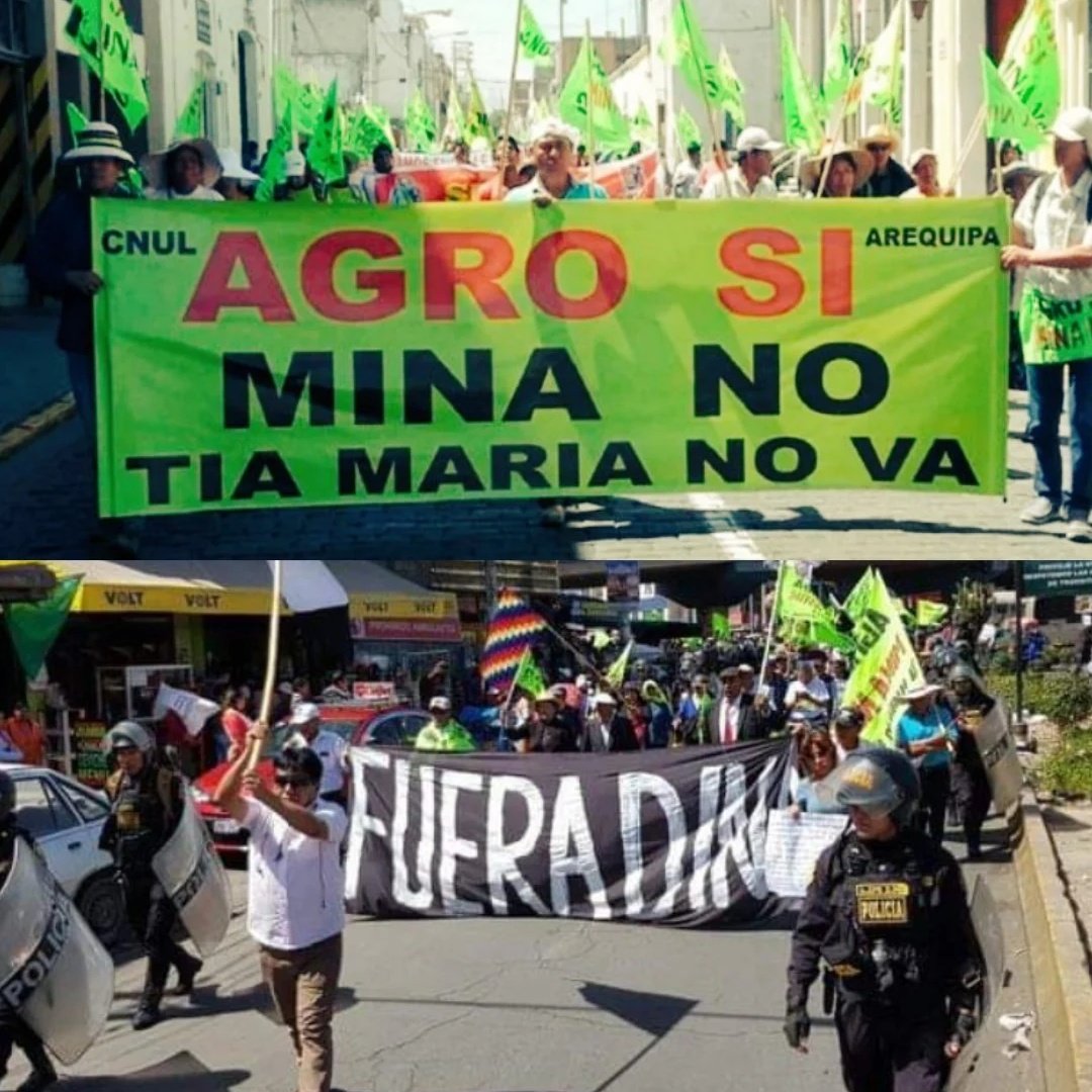 mirecarhuas's tweet photo. Con esas
El régimen criminal Keiko-Boluarte no entiende que #AgroSiMinaNo
El Pdte de #SouthernPeru pretende intimidar con su comunicado anunciando que este #1DeJulio, justo el día que la #SeñoraK empieza juicio, reiniciará el Py repudiado #TiaMaria
Mercenarios
#PeruEnDictadura https://t.co/9uEEOrsKyr