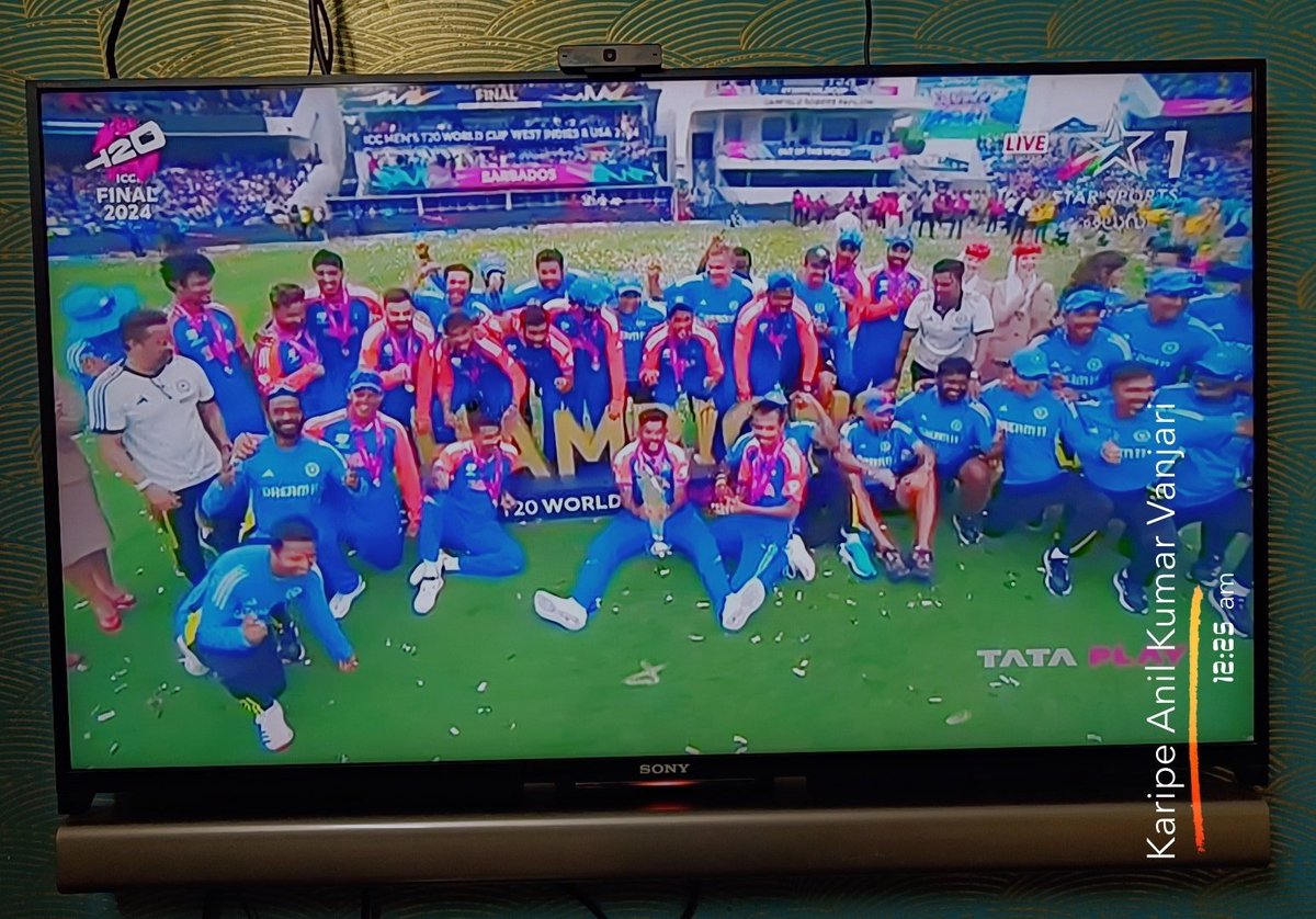 karipeanilkumar's tweet photo. Heartly congratulations to the champions of India T20 ICC World Cup 2024🧡🤍💚🇮🇳🏆 https://t.co/CqFT19gG61