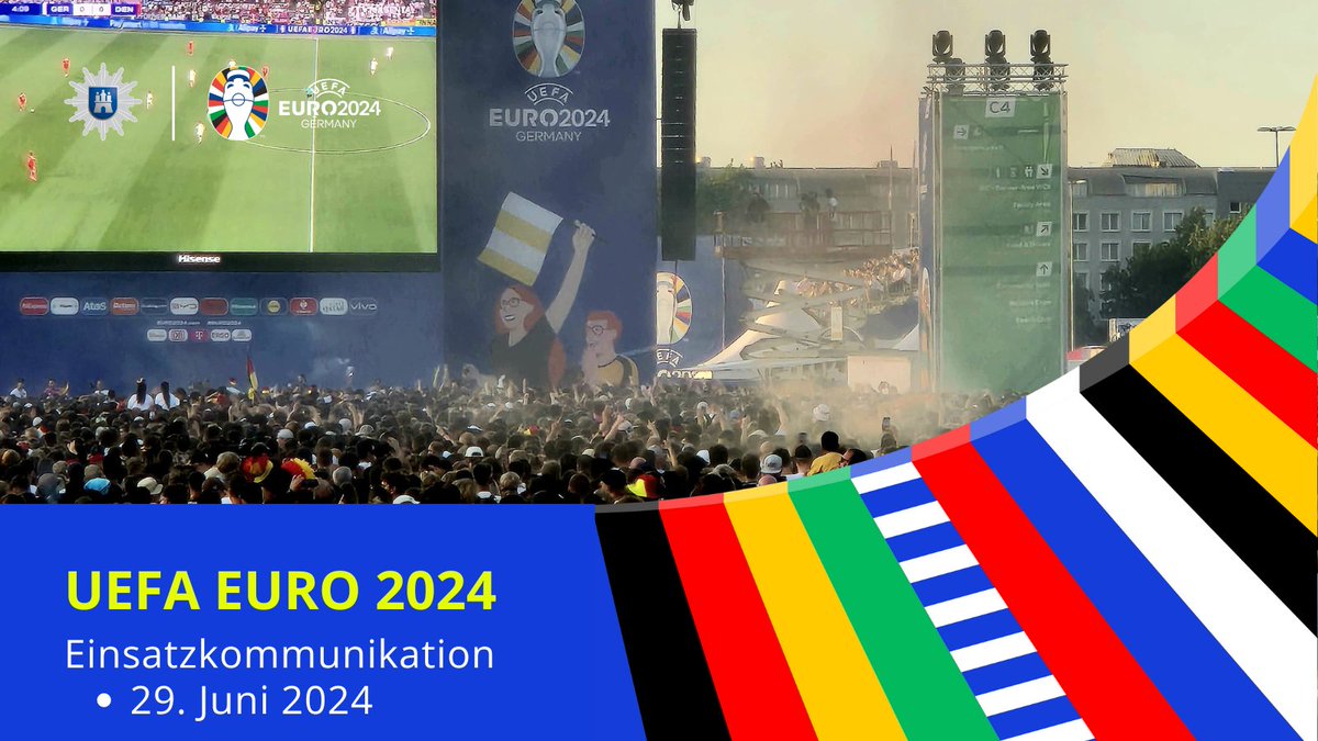#UEFA #EURO2024 #hh2906 

Die #FanZone und das #PublicViewing auf dem #Heiligengeistfeld sind voll! Es werden keine weiteren Besucher mehr auf das Veranstaltungsgelände gelassen.