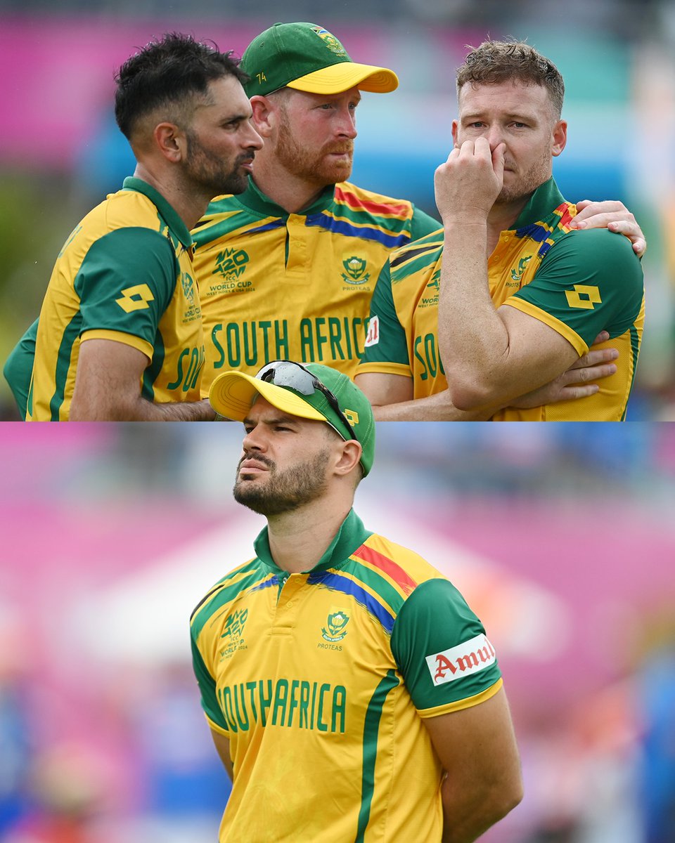 cricinfo's tweet photo. Heartbreak at the final hurdle 💔

South Africa, you've done your nation proud 🇿🇦 https://t.co/A63tdY0EUk