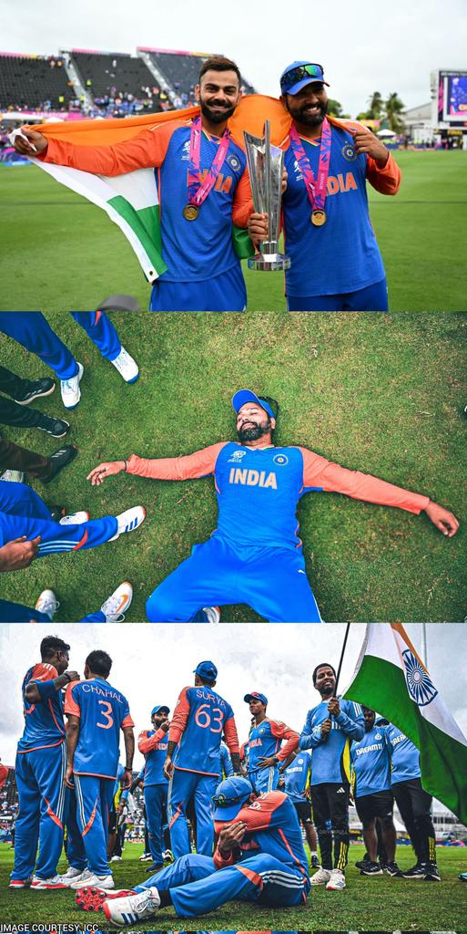 We are champions 💙

#T20WorldCup #T20WorldCup2024 #RohitShamra #RohitSharma𓃵 #ViratKohli𓃵