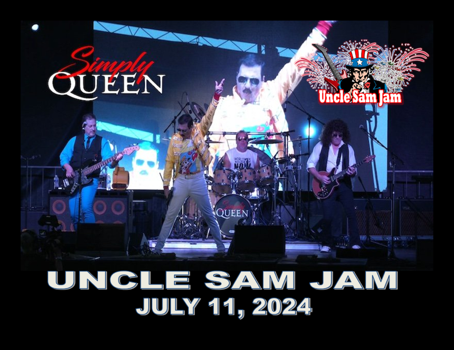 Funfest's tweet image. UNCLE SAM JAM welcomes SIMPLY QUEEN, on Thursday, July 11 in Woodhaven, Michigan.

SIMPLY QUEEN returns for another spectacular night playing all the hits of the legendary band, QUEEN.

FREE concert! No tickets are necessary 

unclesamjamfest.com