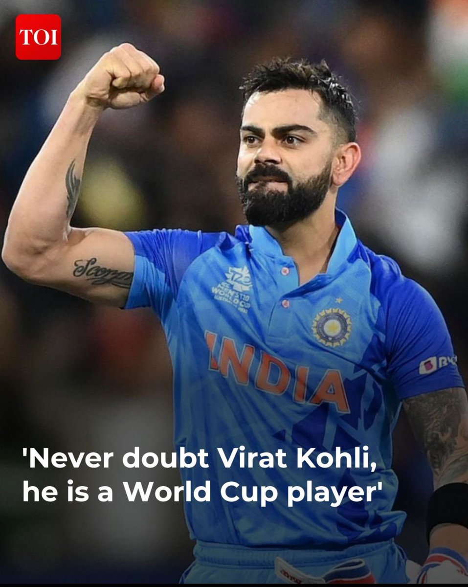 Never doubt King Kohli. He is World Cup player and world class player. One and only Virat Kohli.