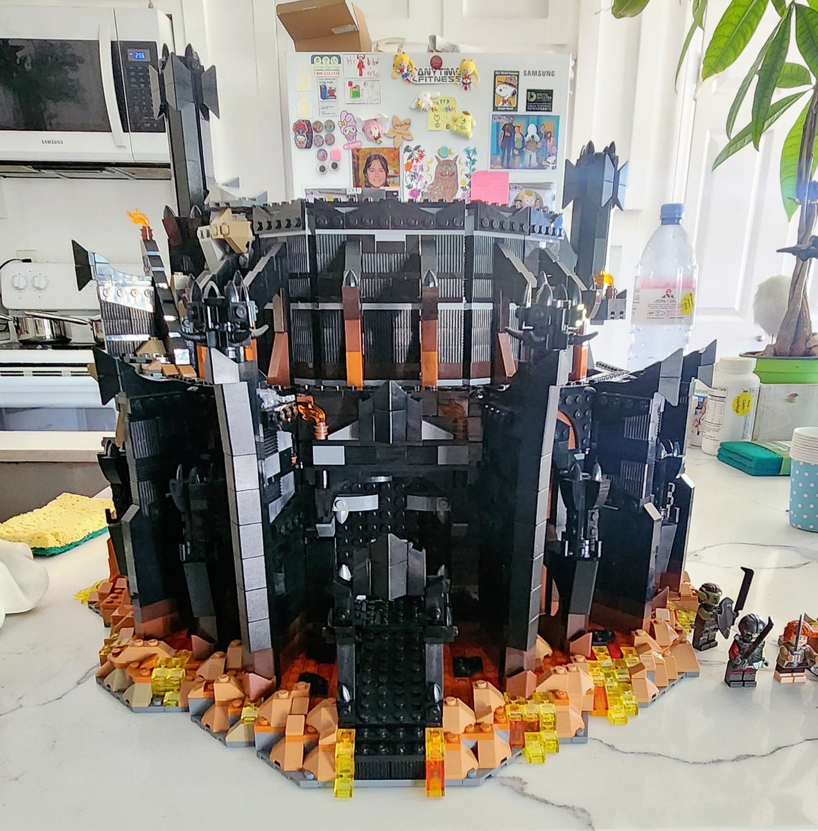 Story so far...
Day 6!
We got the base and the middle snapped together!
Twitch.tv/kisamashii 
#lego #lotr