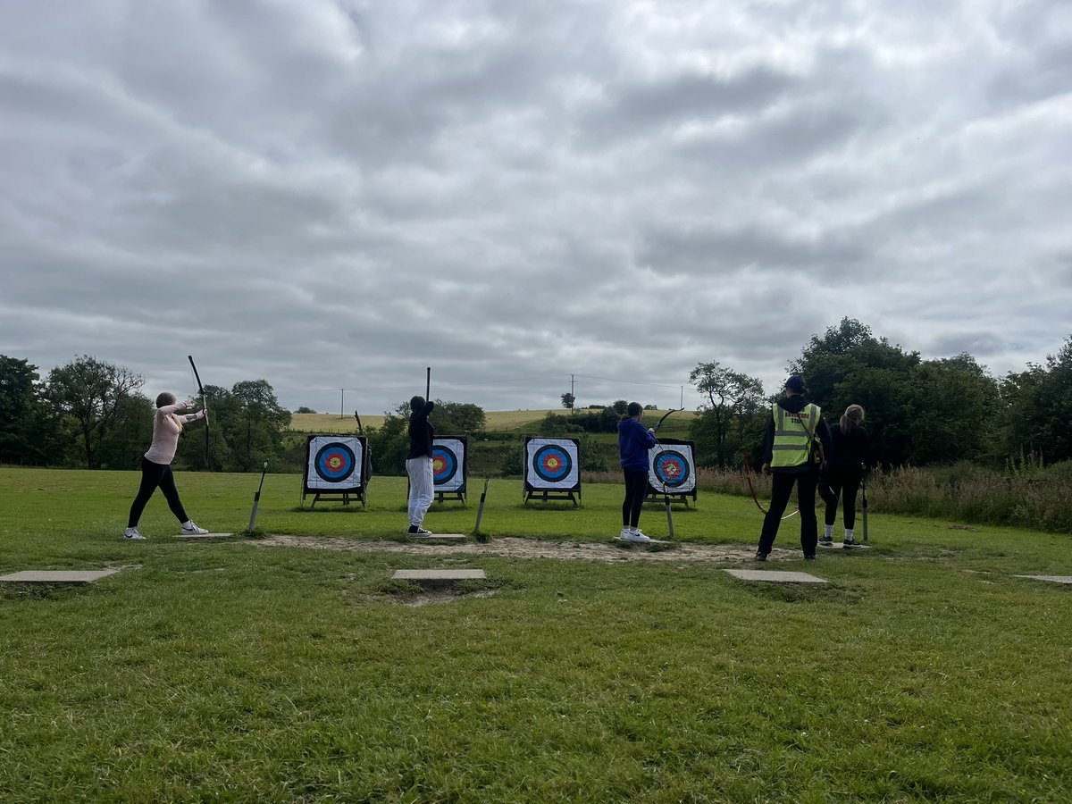 MissJShipley's tweet photo. What a lovely morning at Manor Park day 2! 
Kayaking, Canoeing &amp; Archery!  🏹🌊 https://t.co/QWnVWcam4P