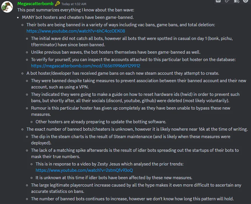 WeezyTF2's tweet photo. The best synopsis of the current #FixTF2 fallout courtesy of @megascatterbomb 

It's a somewhat long read, but if you're curious about how the timeline's gone thus far, here it is. https://t.co/nrzkomn9RF