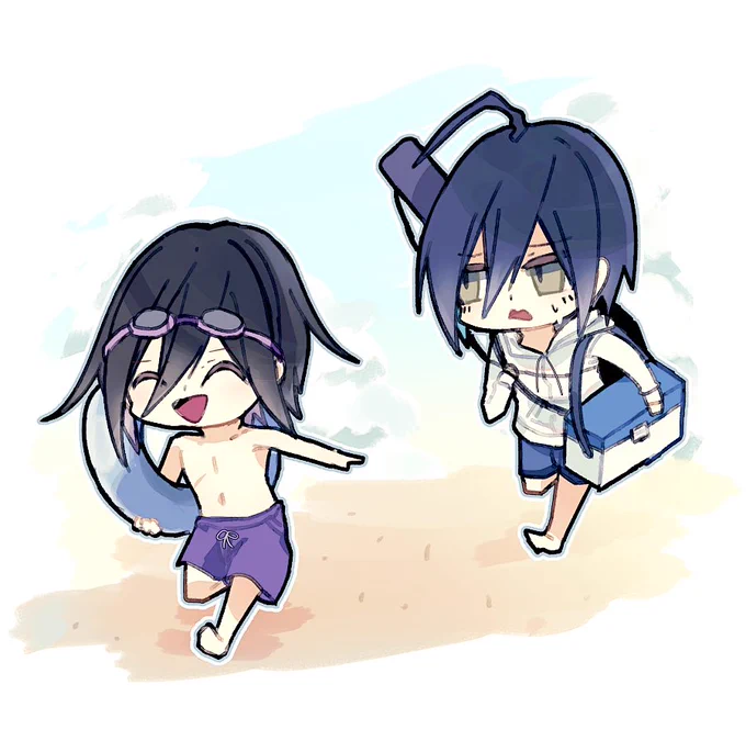 #王最版深夜の一本勝負 【荷物持ち】微腐 「海に来たんだから海行こうよ」