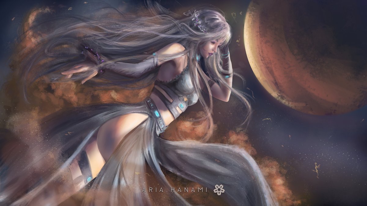 AriaHanami's tweet photo. Sandstorm 2 🌪️
...I glide through it, almost like a dance, and my thoughts are finally clear and peaceful. I can see a clear path in front of me...

Finished the second #illustration for this little series. 😃 https://t.co/ZcsMJkUeOg