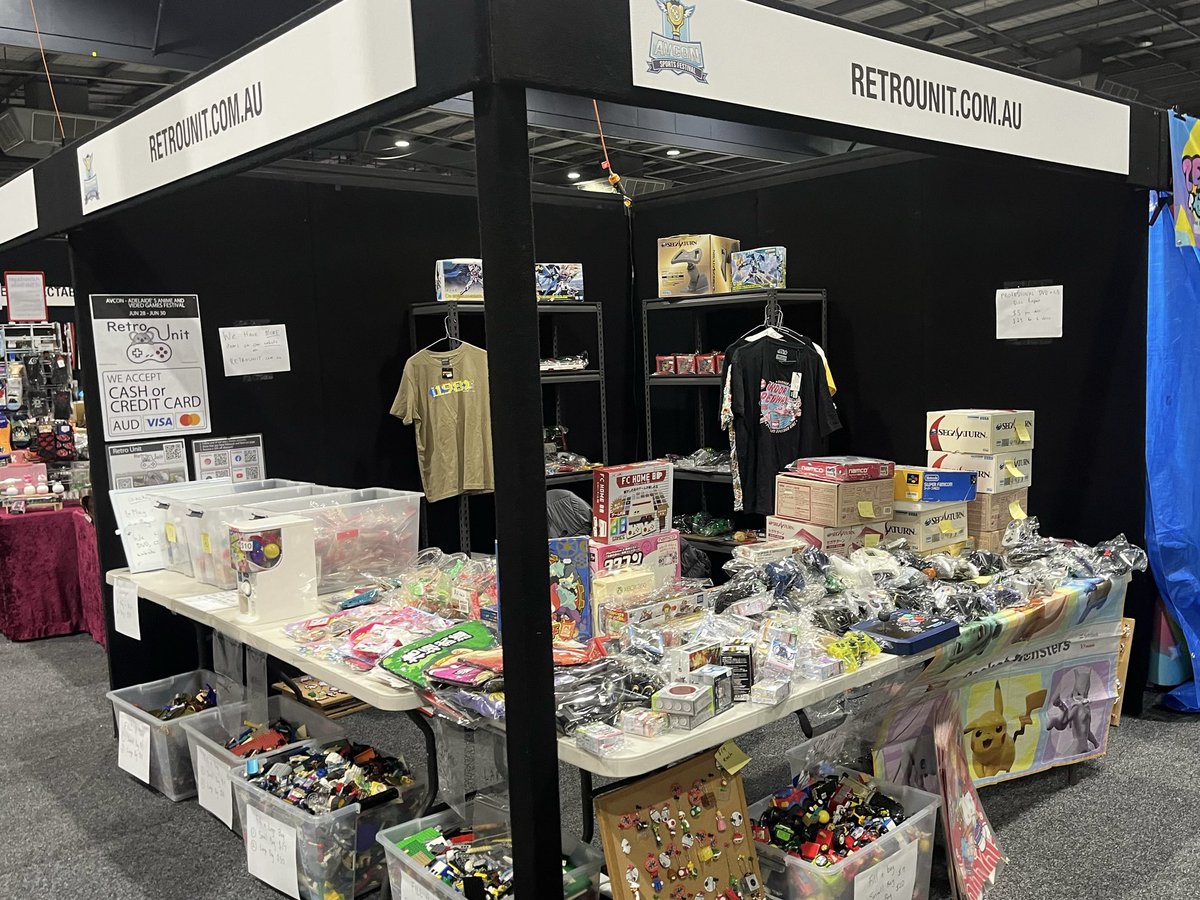 UnitRetro's tweet photo. Thank you to everyone who visited our store on the first day of AVCON๐๐พ๐โญ๏ธ
The first day ended with great success๐๐ฅฐ๐๐๐
We look forward to seeing you at the venue tomorrow with new products๐ฎ๐๐น
https://t.co/iRRgIprK1I
#avcon #RetroUnit #Adelaide #Showground https://t.co/hIYJd6Sy0n