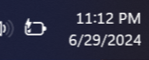 it shows your real battery in game???