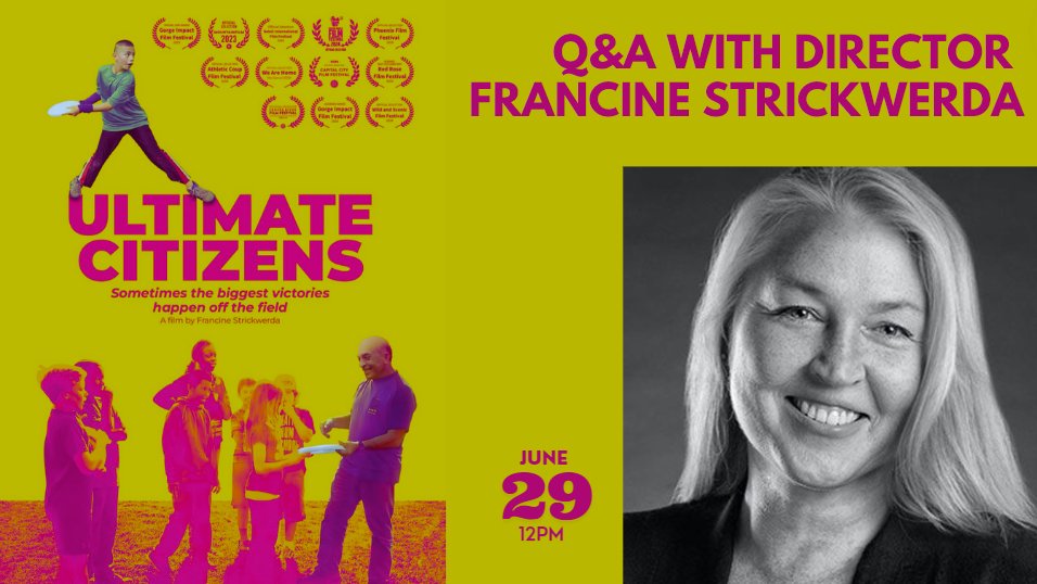 #FreeStateFest's Saturday matinee showing is @FStrickwerda's ultimate frisbee documentary Ultimate Citizens. The screening starts at 12PM and stick around for a Q&amp;A afterwards!