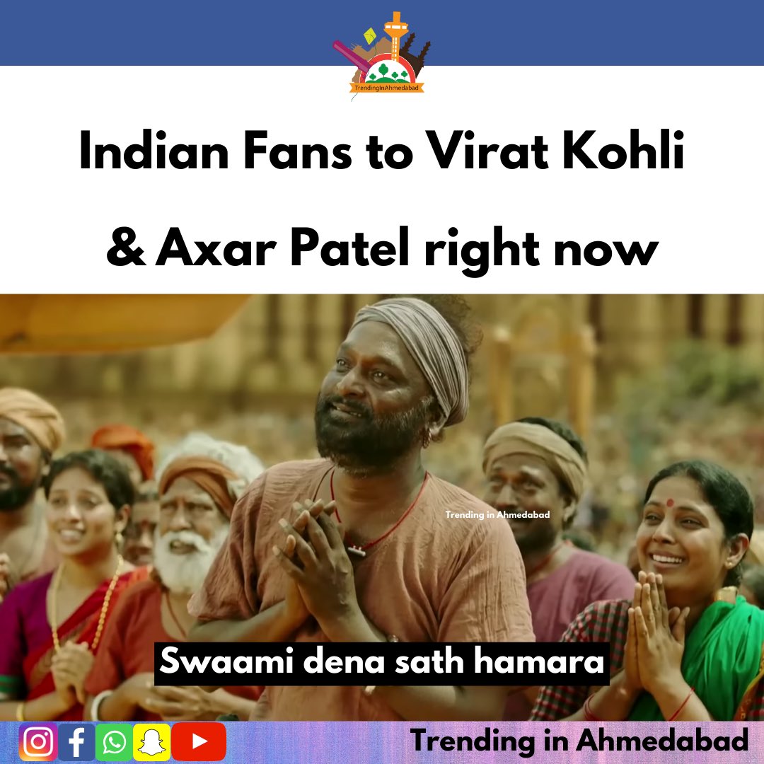 TrendingOur's tweet photo. Indian Fans to Virat Kohli and Axar Patel right now 😫 #TeamIndia #IndvsSA #T20WorldCup #ViratKohli #AxarPatel #RohitSharma #pant #INDvSA2024 #TrendinginAhmedabad https://t.co/r7UZHfbbKv