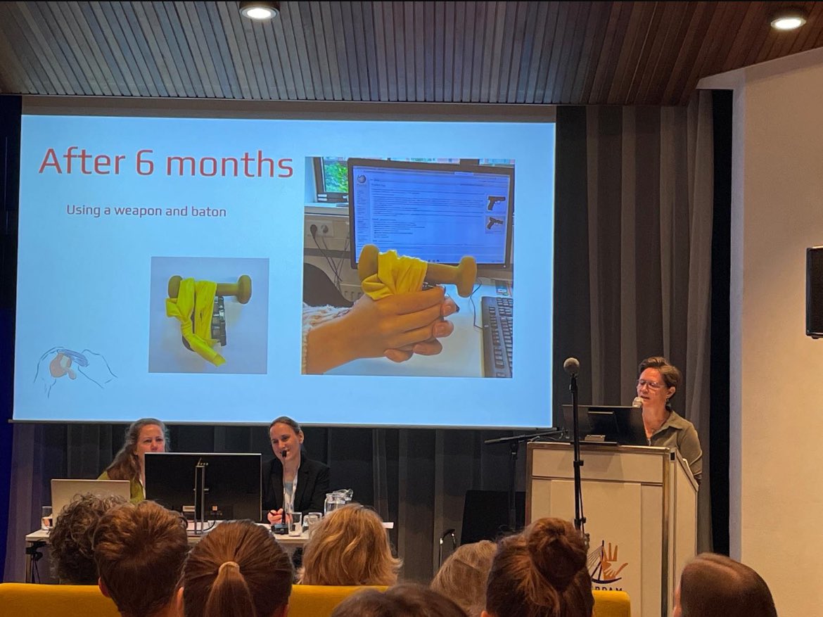 Spotted <a href="/efsht/">efsht</a> President presenting <a href="/fessh/">noistaheseF</a> 2024 in Rotterdam … functional strengthening for a police officer replicating a firearm! Great session! <a href="/BAHTHandtherapy/">BAHT</a> #fesshhandsinrotterdam