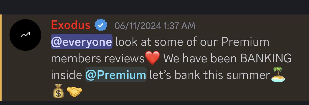 Join our premium to be BANKING with us !