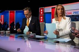 "Journalists" moderators refusing to fact check a convicted felon awaiting sentencing for crimes that include -- wait for it -- LYING -- as he lied and lied and lied.  And they were totes cool with it.  Following orders.  Betraying journalism, viewers, voters, and their country.