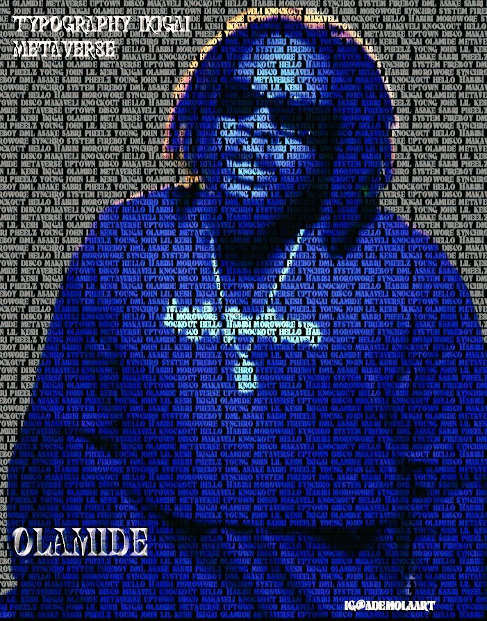 hardey_art's tweet image. #AskOlamide Please check out this typography design that was made from #ikigai vol 1 album @Olamide