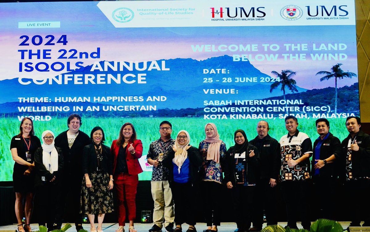 Thank you to all of our participants at #ISQOLS2024! Thank you to the local organizers <a href="/UMS_EcoCampus/">UMS Official 🇲🇾</a> for making our annual conference such a memorable event! #qualityoflife #wellbeing #happiness
