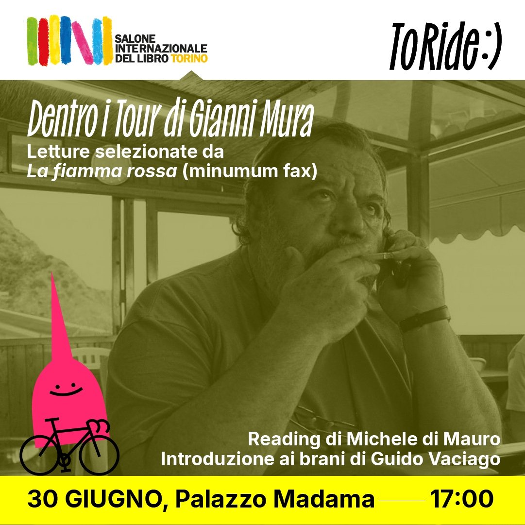 Domani a #Torino si parla di #ciclismo, anzi si ascoltano i racconti del #Tour, come bambini con le favole.
#tourfrance #libri