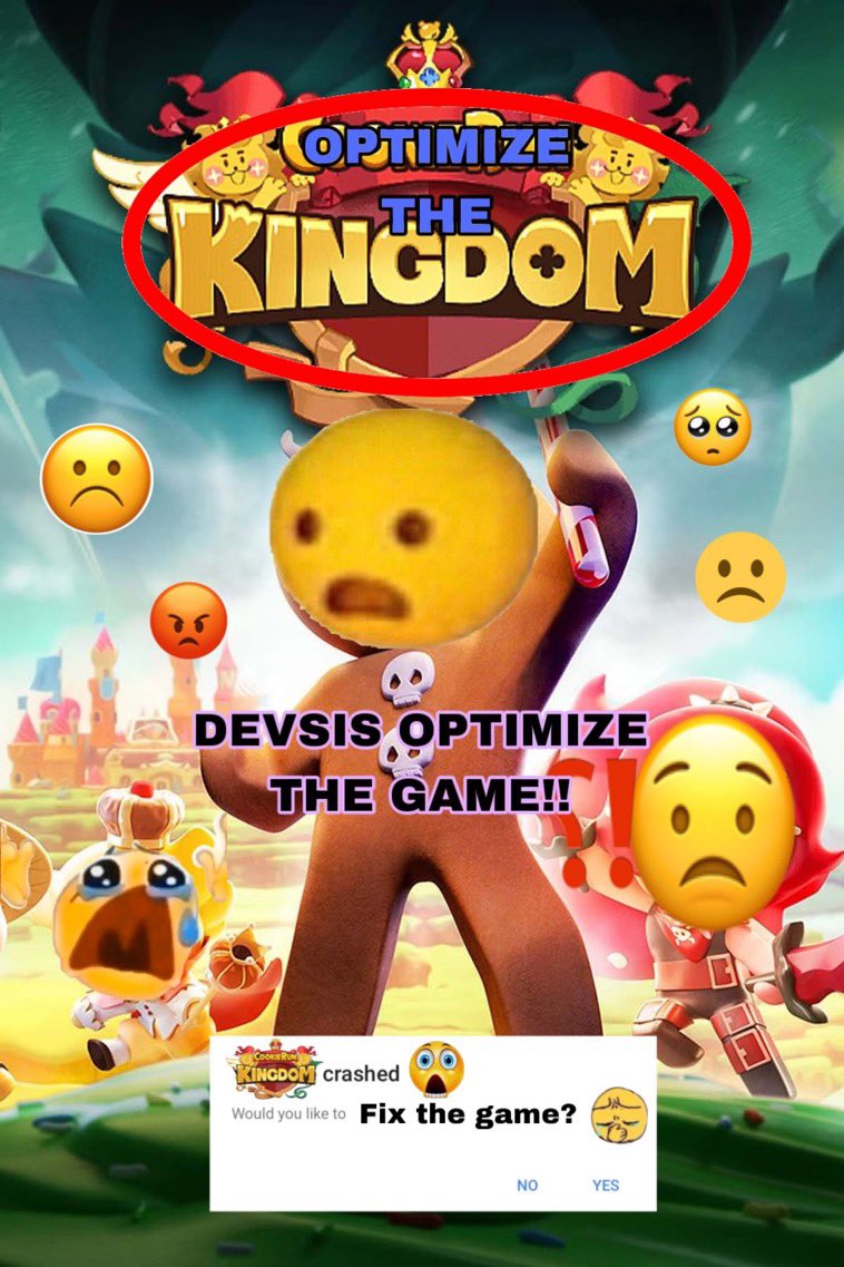 eyeth124's tweet photo. @CRKingdomEN Oh my god bro…… FIX YOUR GAME!! I can’t play cookie alliance or ANYTHING that you greedy devs add. PLEASE FIX IT. You know what, I don’t even know why I made this post. I think you can fix it when you can’t even spell and ancients name right in a post! https://t.co/PxtmbCIOdL