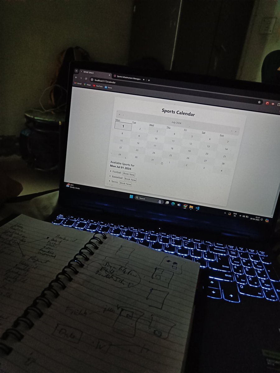 khushibansalll's tweet photo. Just completed Phase 1 of Odoo Combat!  In just 12 hours, my team and I built a comprehensive "Sports Infrastructure Management" system. It was a tough challenge, but we pulled through together, lesss goooo 💪
@Kuumaill @Prem_2310 @khushishukla747

 #TeamWork #Hackathon #odoo https://t.co/Jl3bzQD7Db
