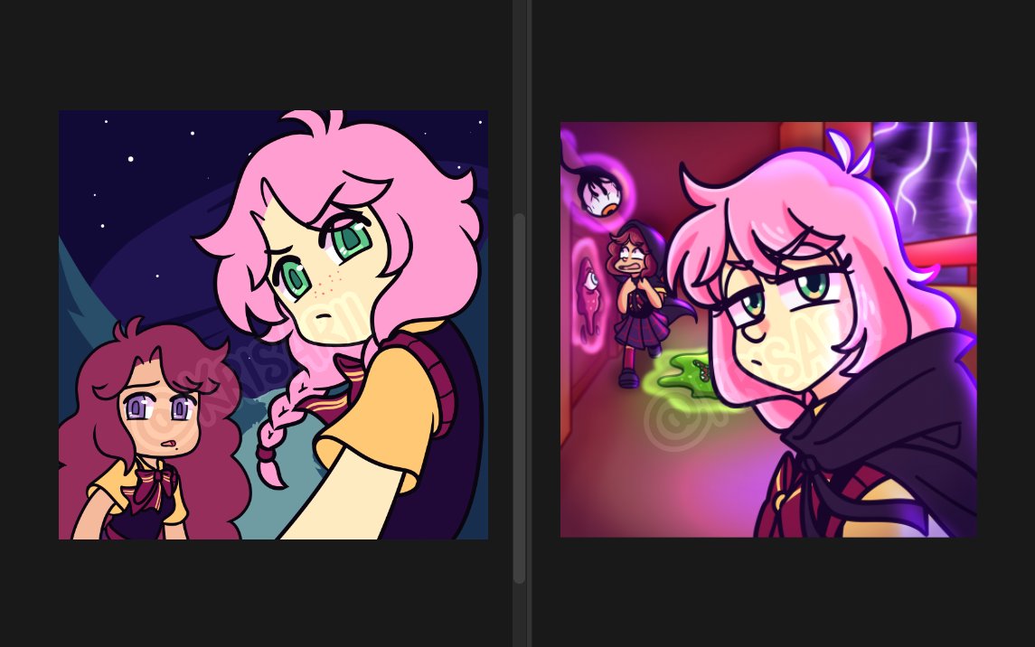 2024 /// 2020
Toco actualizar la portada de MarGi :"))

#MarGi #Bonny #Cami #VisualNovel #Videogame #art