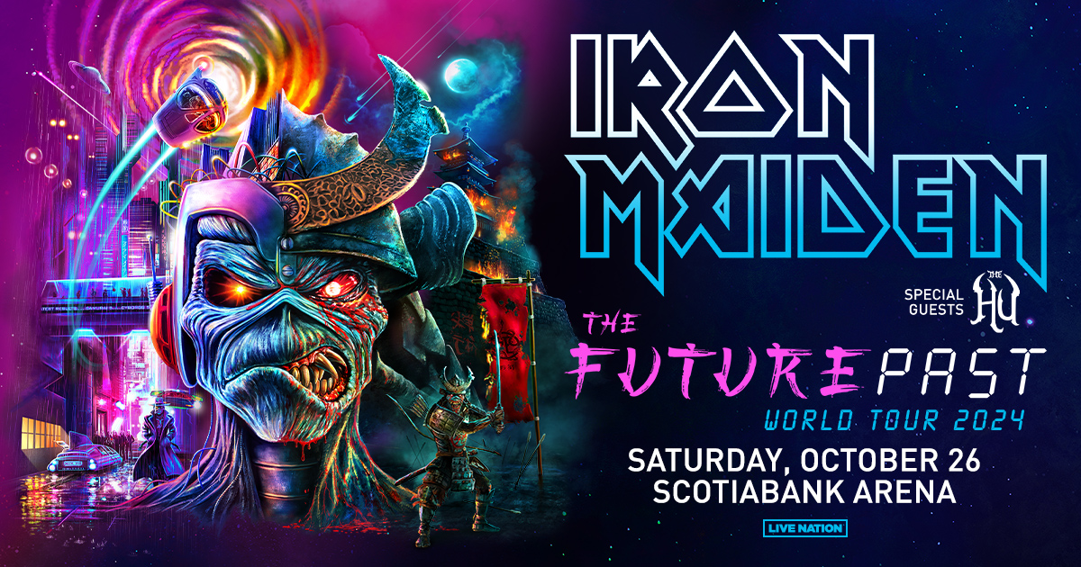 Anita West has a pair of tickets to see Iron Maiden in Toronto. It's coming up on our "Binge on the 80's" Weekend, part of the 97 Days of Free Concerts on 97 Rock!