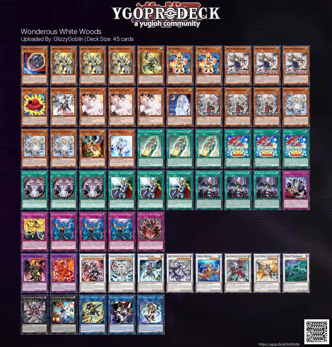 white woods deck yugioh Elzette of the White Forest Yu-Gi-Oh! PU Leather Deck Box – Kado Supplies main image 1